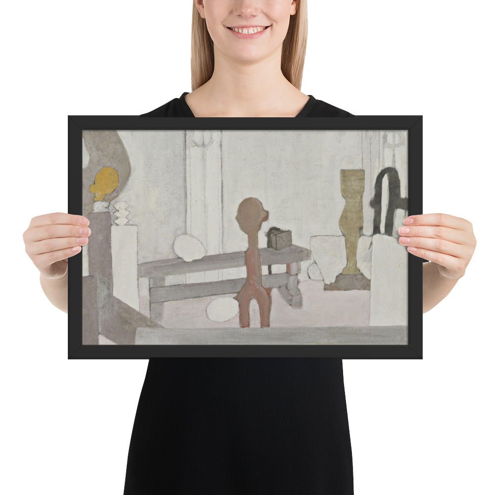 View of the Artist's Studio by Constantin Brancusi, Framed poster