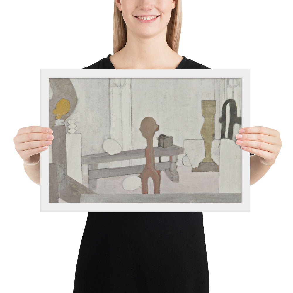 View of the Artist's Studio by Constantin Brancusi, Framed poster