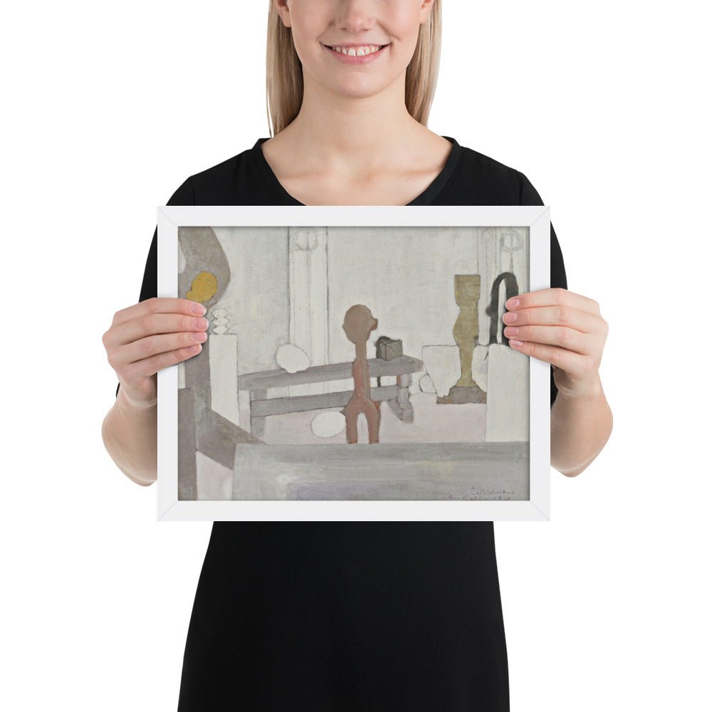View of the Artist's Studio by Constantin Brancusi, Framed poster