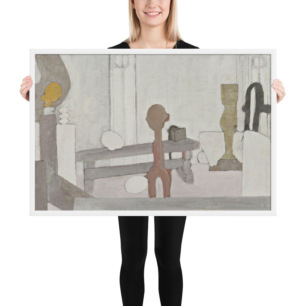 View of the Artist's Studio by Constantin Brancusi, Framed poster