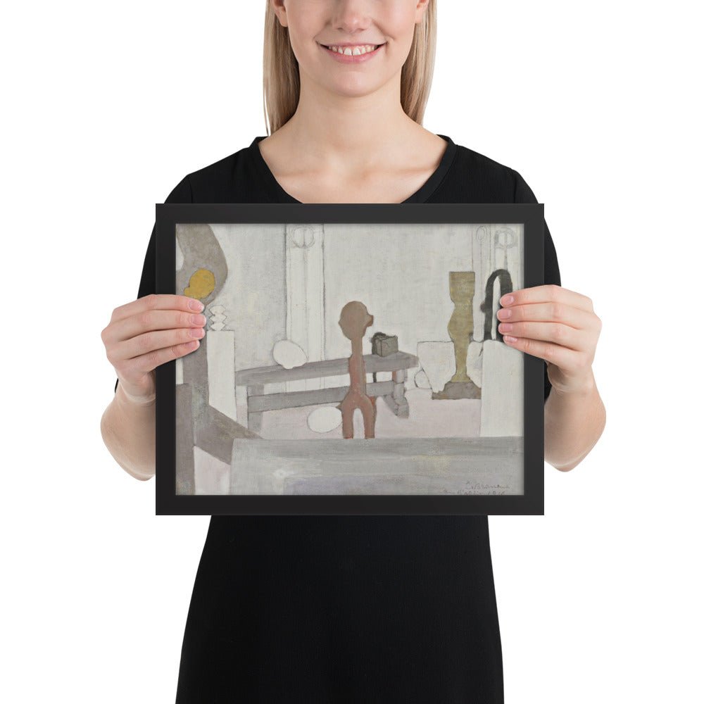 View of the Artist's Studio by Constantin Brancusi, Framed poster