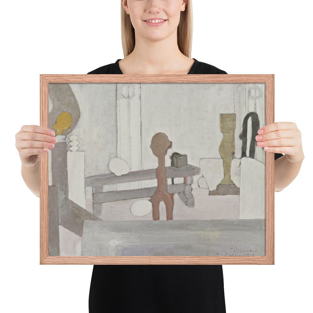 View of the Artist's Studio by Constantin Brancusi, Framed poster