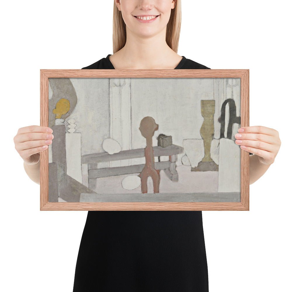 View of the Artist's Studio by Constantin Brancusi, Framed poster