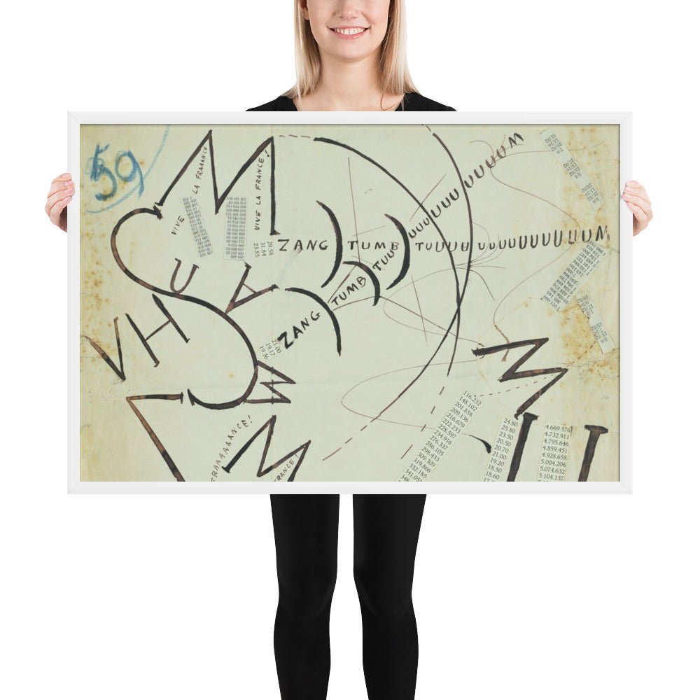 Vive la France by Filippo Tommaso Marinetti, Framed poster