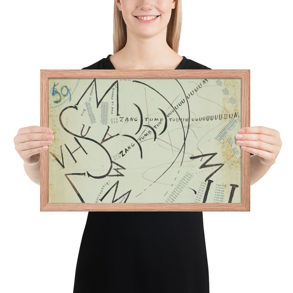 Vive la France by Filippo Tommaso Marinetti, Framed poster