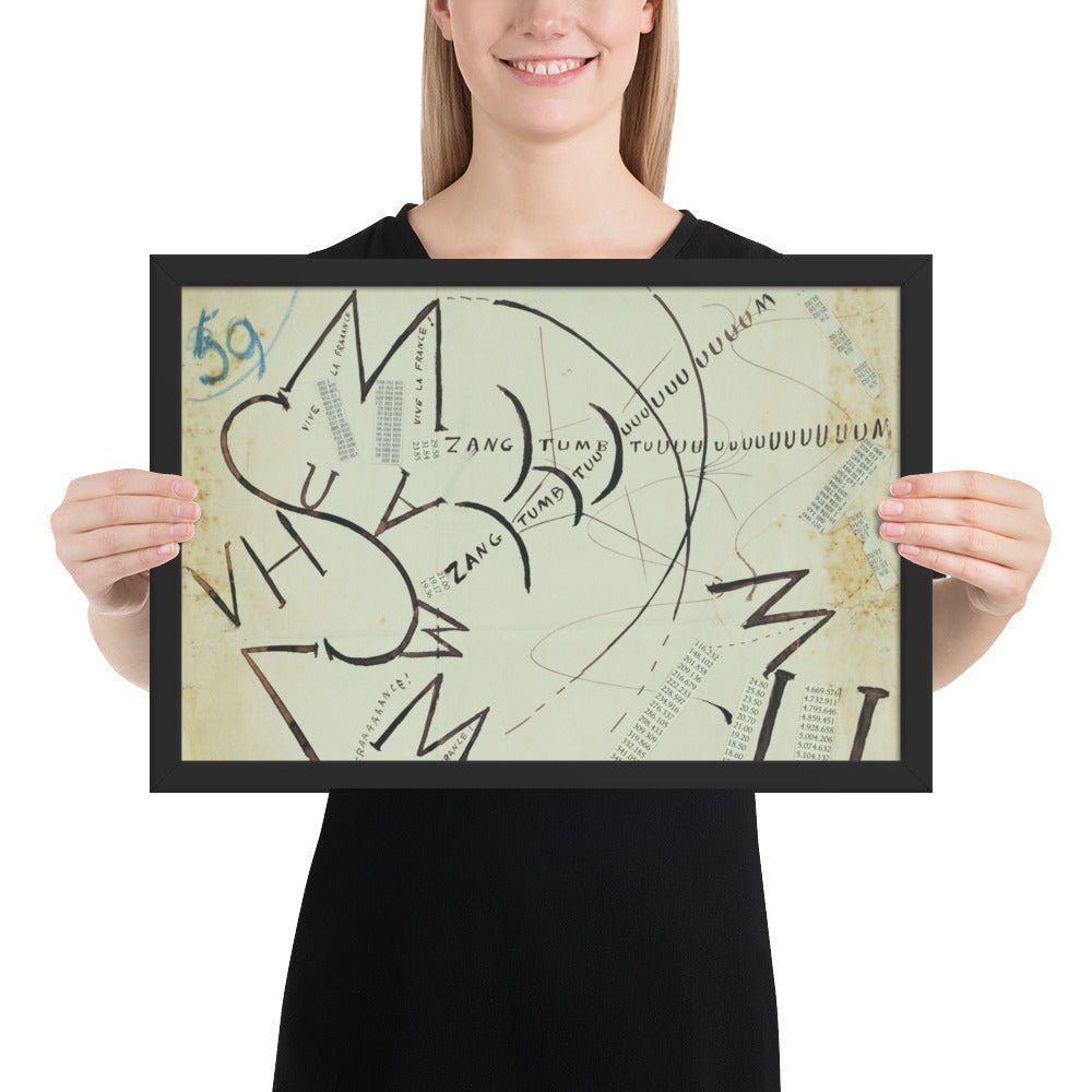Vive la France by Filippo Tommaso Marinetti, Framed poster