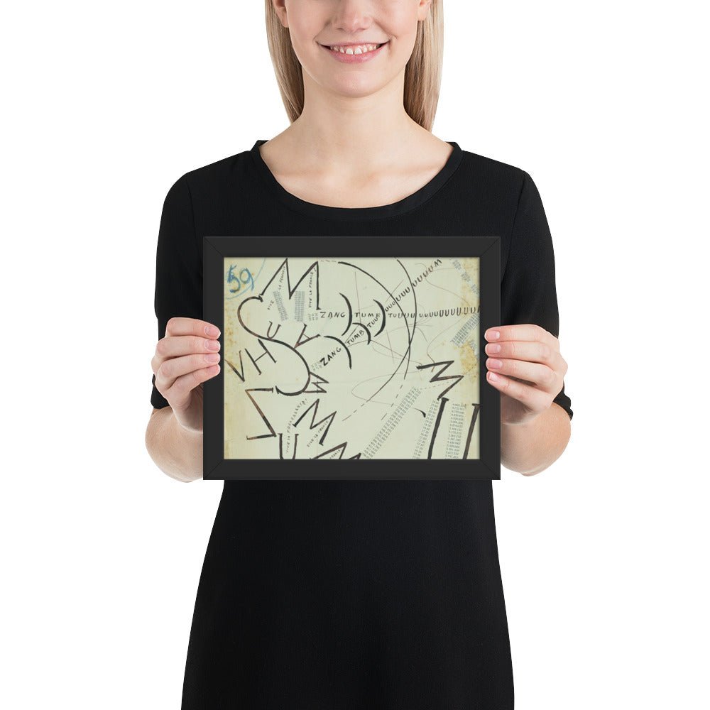 Vive la France by Filippo Tommaso Marinetti, Framed poster