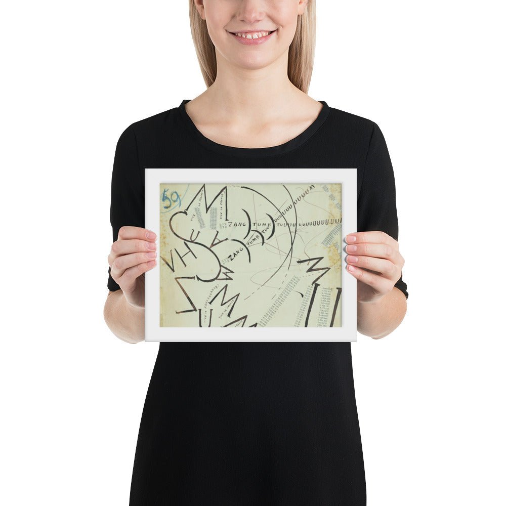 Vive la France by Filippo Tommaso Marinetti, Framed poster
