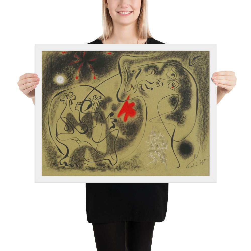 Werewolf by André Masson, Framed poster