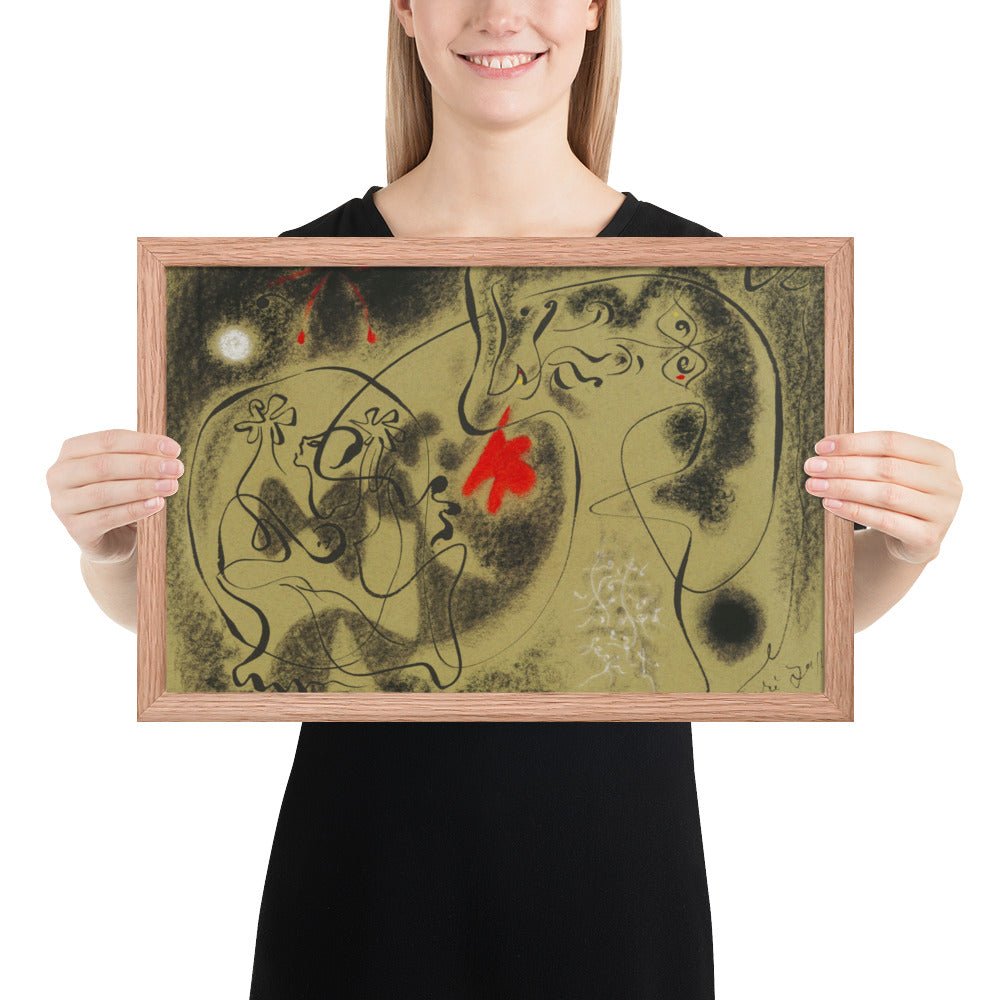 Werewolf by André Masson, Framed poster