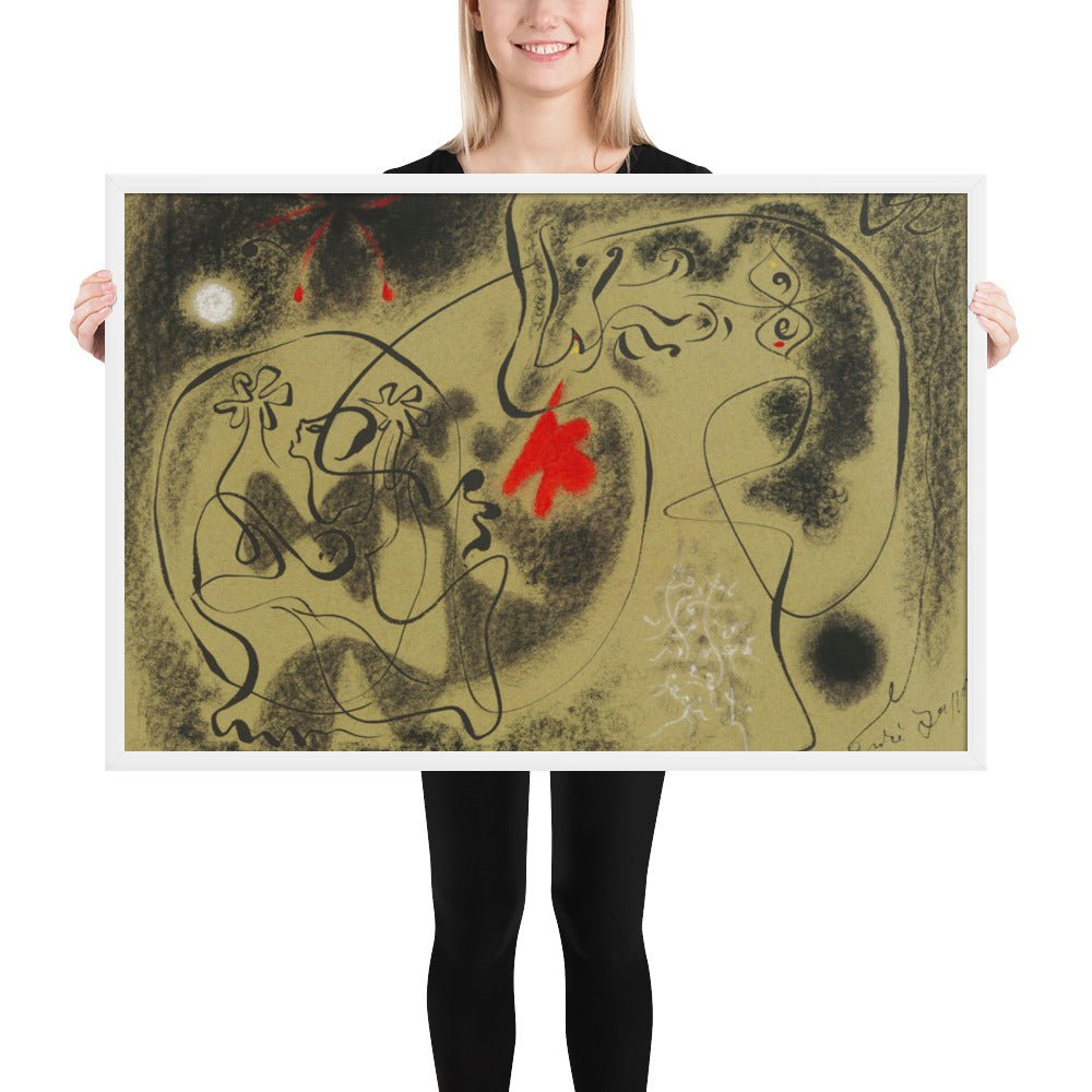 Werewolf by André Masson, Framed poster