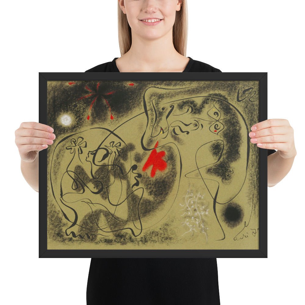 Werewolf by André Masson, Framed poster