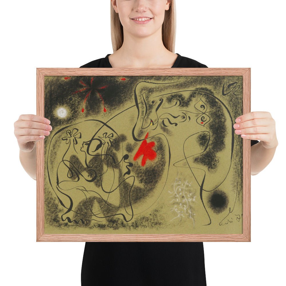 Werewolf by André Masson, Framed poster