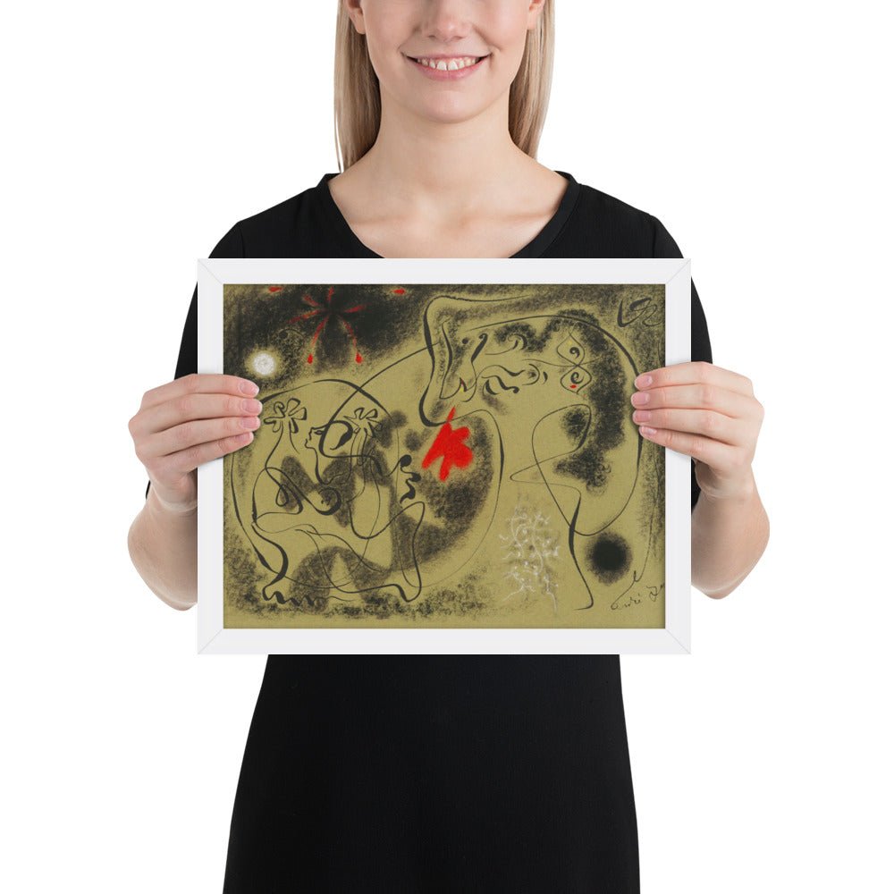 Werewolf by André Masson, Framed poster