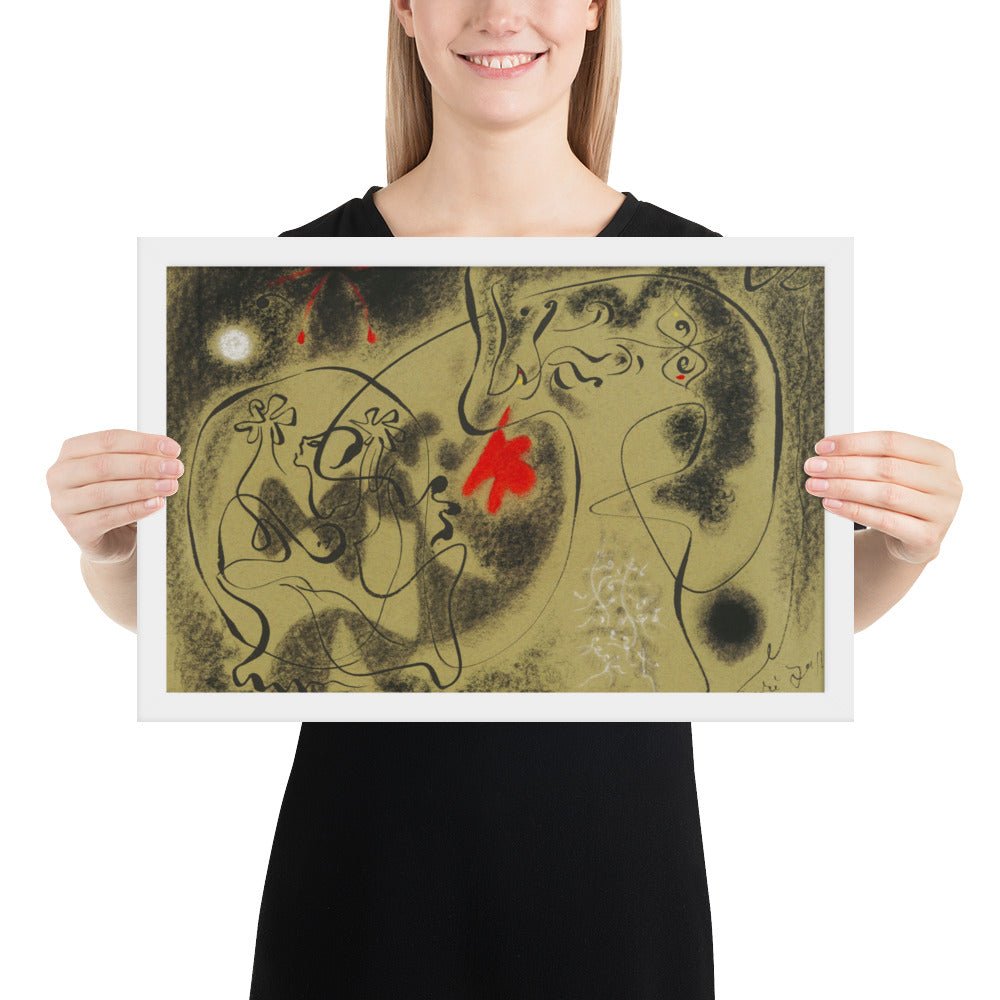 Werewolf by André Masson, Framed poster