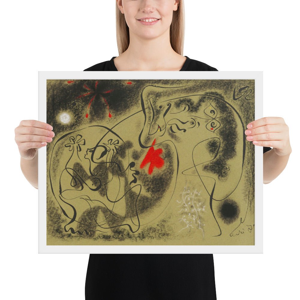 Werewolf by André Masson, Framed poster