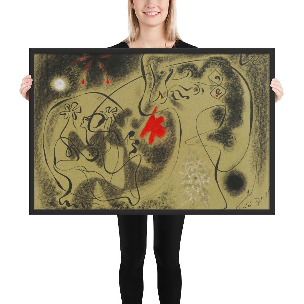 Werewolf by André Masson, Framed poster