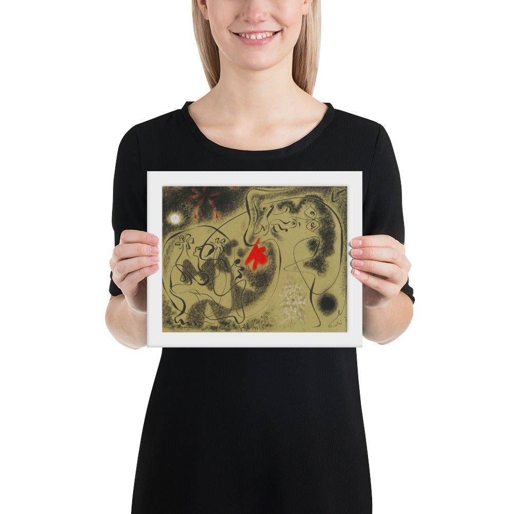 Werewolf by André Masson, Framed poster