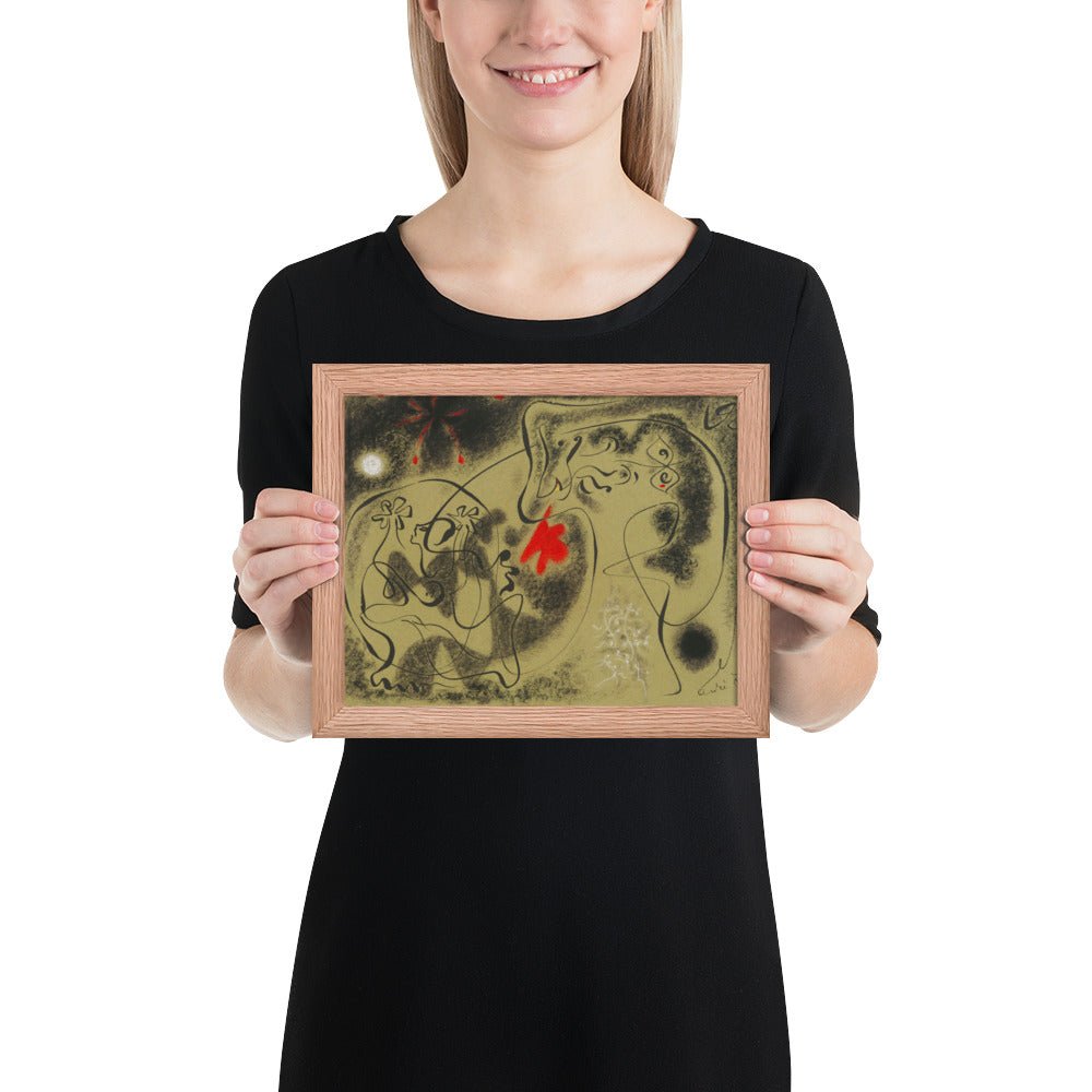 Werewolf by André Masson, Framed poster