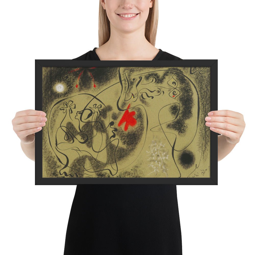 Werewolf by André Masson, Framed poster