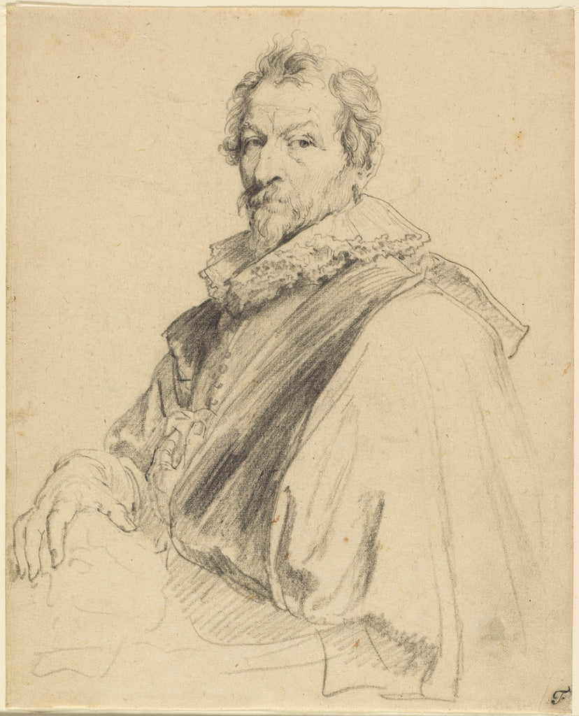 Anthony van Dyck:Portrait of Hendrick van Balen, Poster Print Wall Art