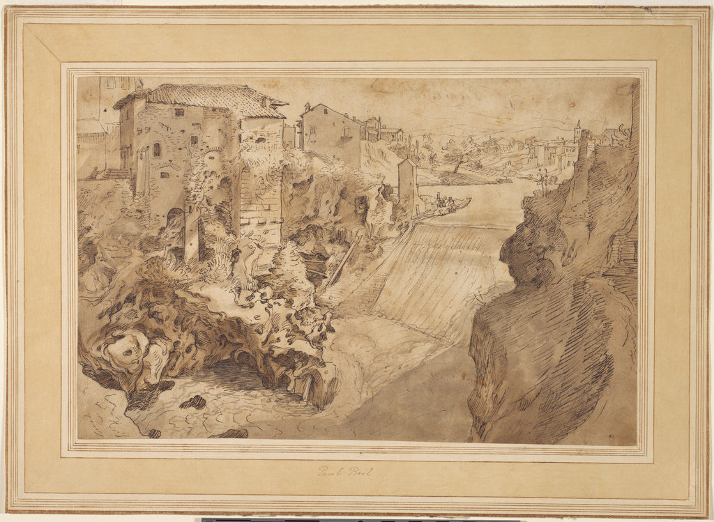 Sebastian Vrancx:View of Tivoli, Poster Print Wall Art