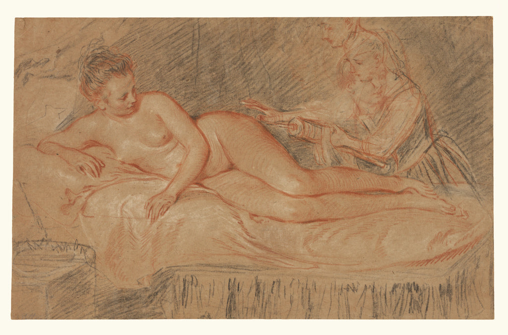 Jean-Antoine Watteau:The Remedy, Poster Print Wall Art