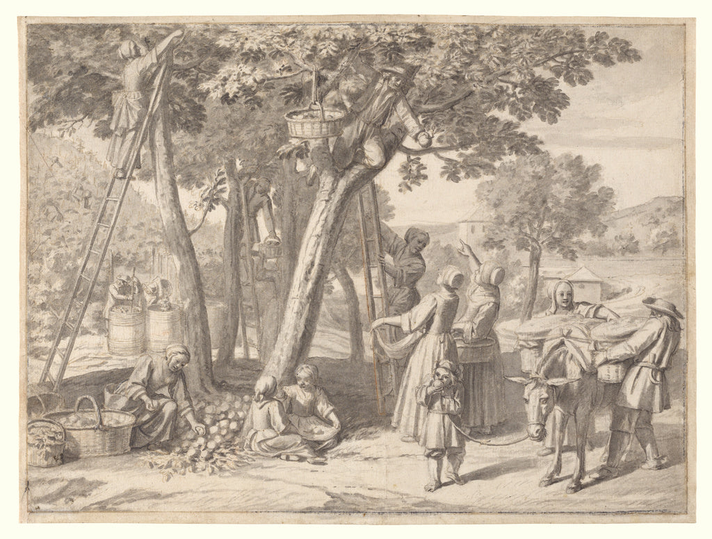 Claude Simpol:An Apple Harvest, Poster Print Wall Art