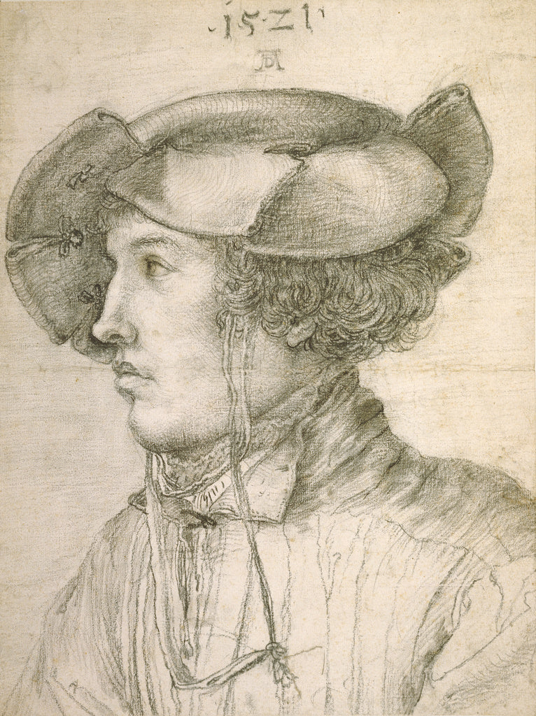 Unknown maker, Swiss:Portrait of a Young Man, Poster Print Wall Art