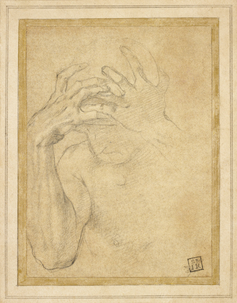 Agnolo Bronzino:Study of Jealousy, Poster Print Wall Art
