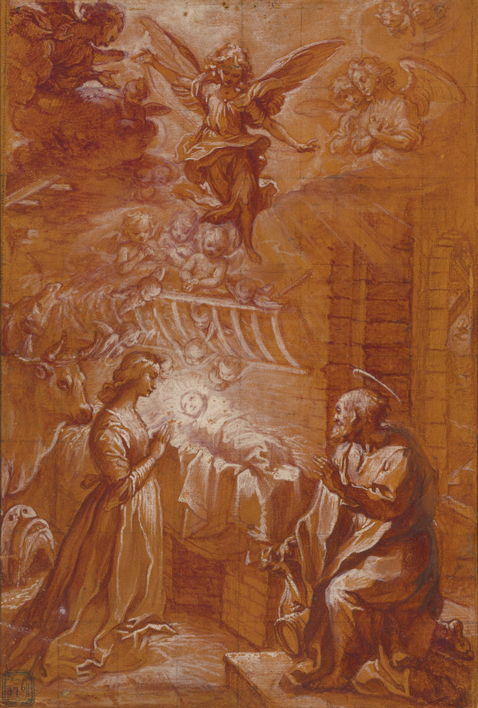 Francesco Vanni:The Nativity, Poster Print Wall Art