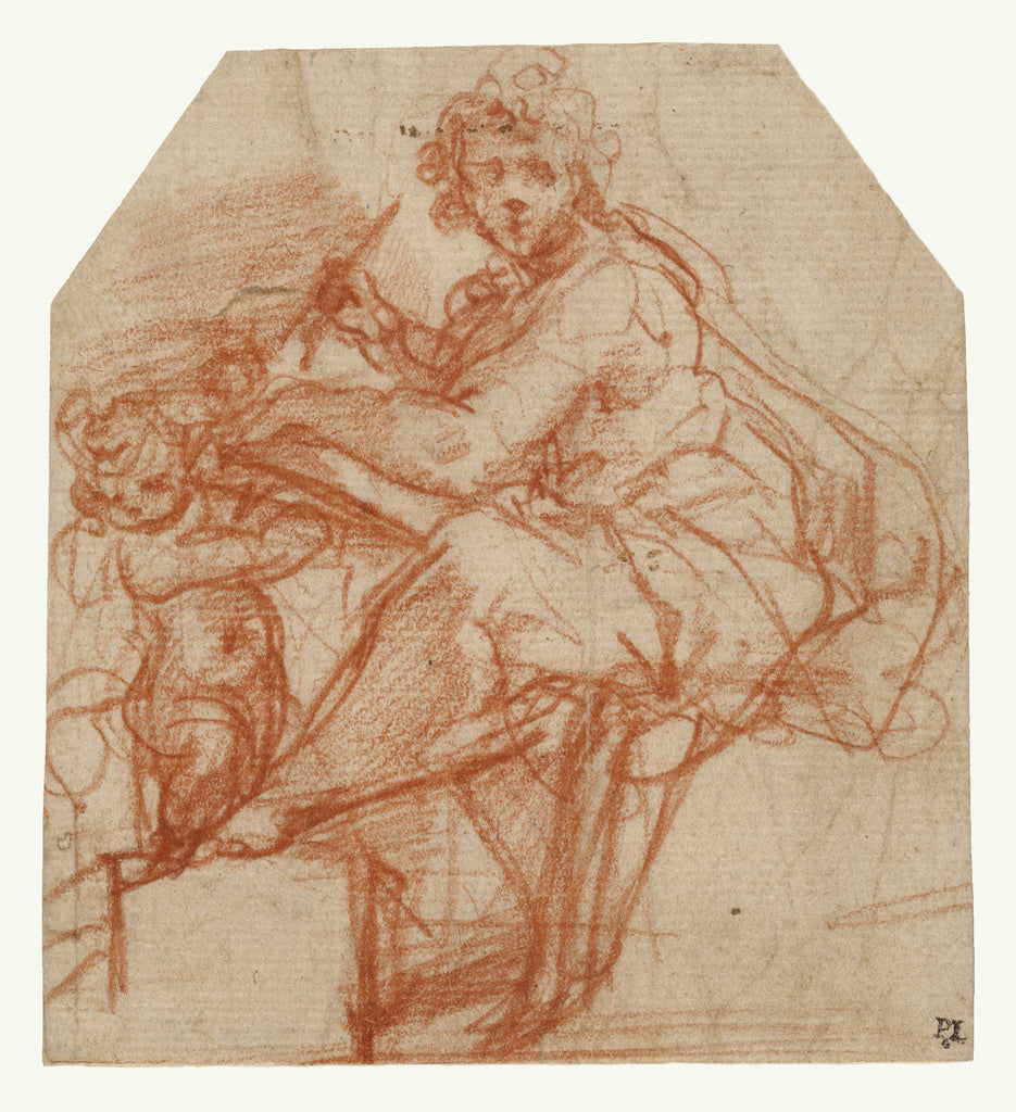 Correggio :Saint Matthew, Poster Print Wall Art