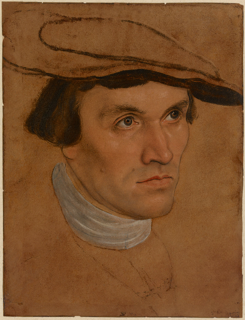 Lucas Cranach the Elder:Portrait of a Man, Poster Print Wall Art
