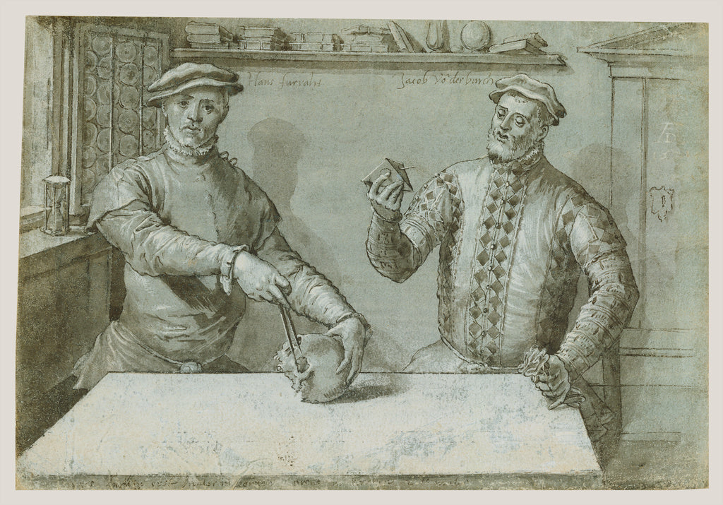 Ludger Tom Ring the YoungerAttributed to:A Double Portrait o, Poster Print Wall Art