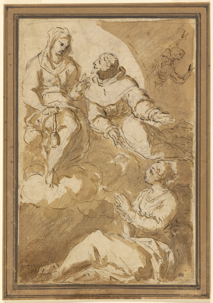 Juan Martín CabezaleroAttributed to:St. Francis (?) Interce, Poster Print Wall Art
