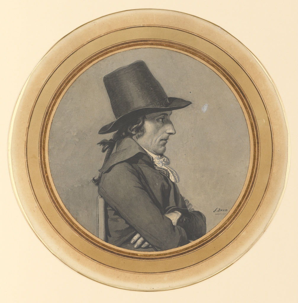 Jacques-Louis David:Portrait of André-Antoine Bernard, call, Poster Print Wall Art