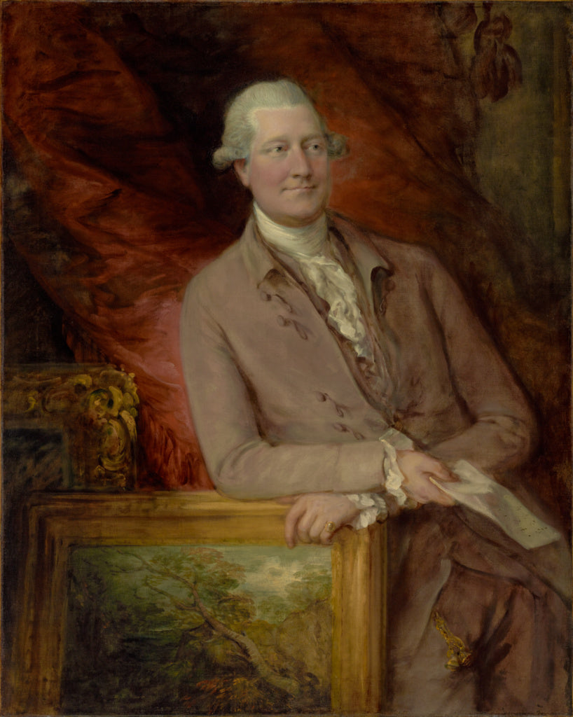 Thomas Gainsborough:Portrait of James Christie (1730 - 1803), Poster Print Wall Art