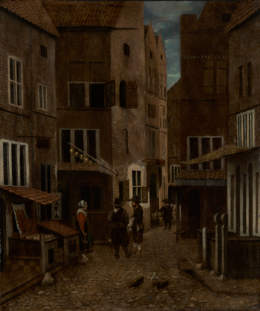 Jacobus Vrel:Street Scene, Poster Print Wall Art