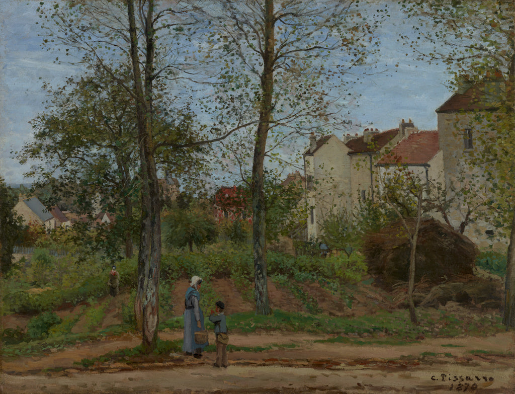 Camille Pissarro:Landscape at Louveciennes (Autumn), Poster Print Wall Art