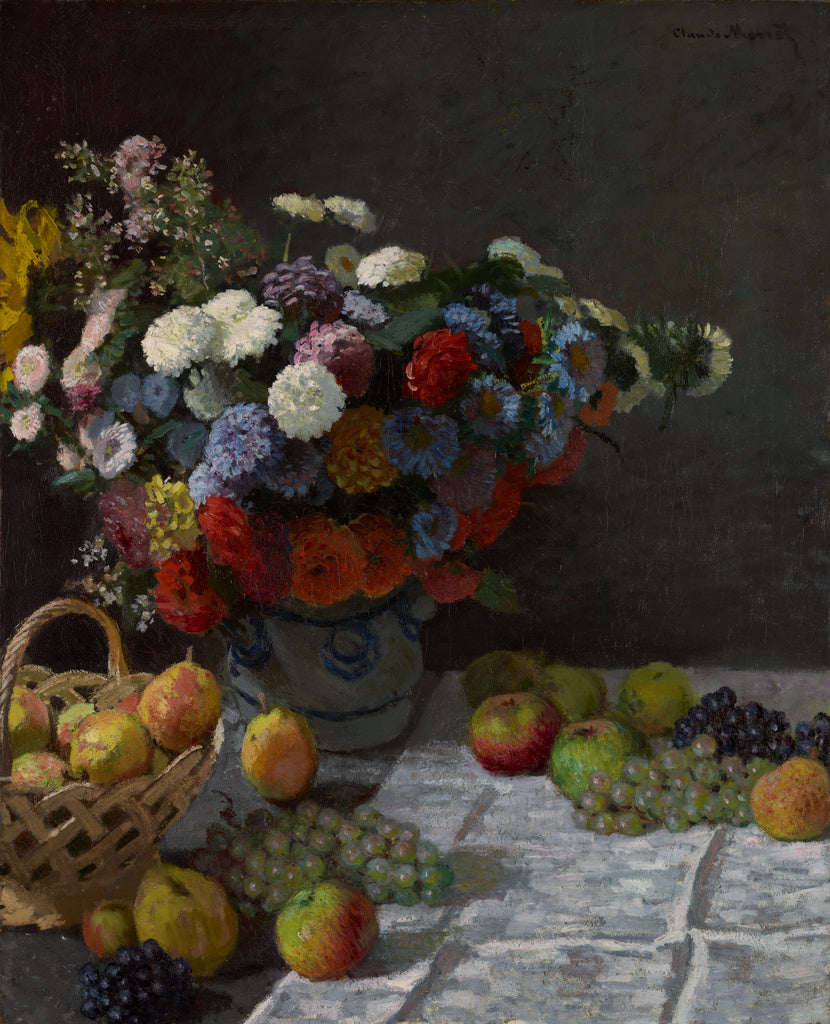 Claude Monet:Still Life with Flowers and Fruit,16x12"(A3)Poster