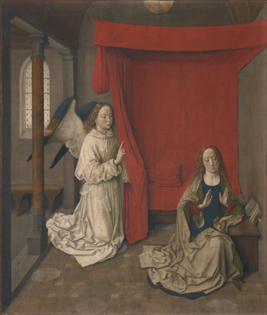 Dieric Bouts:The Annunciation, Poster Print Wall Art