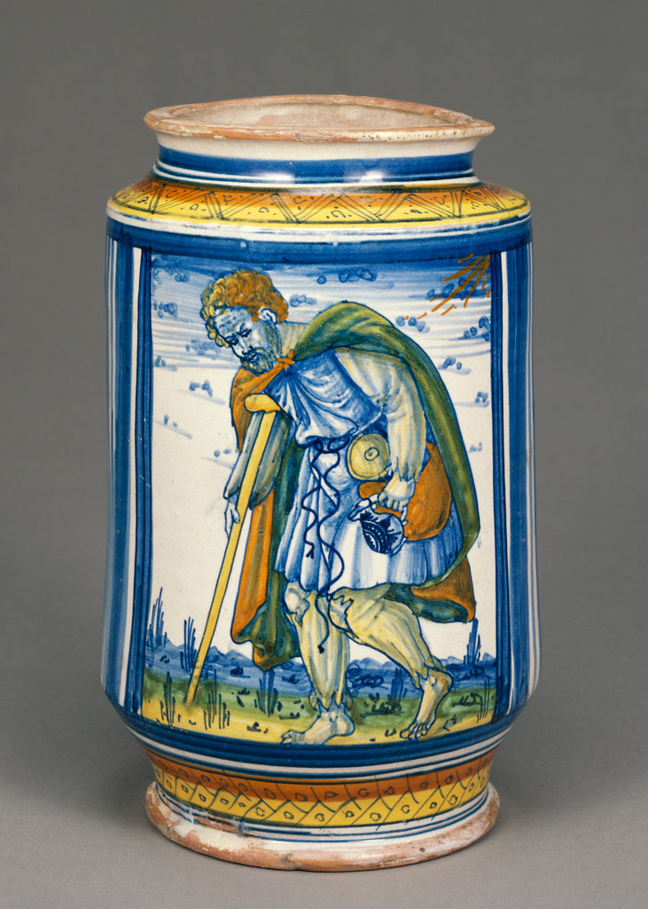 Unknown:Jar with a Lame Peasant, Poster Print Wall Art
