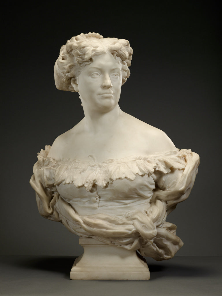 Jean-Baptiste Carpeaux:Portrait of Nadine Dumas (Madame Alex, Poster Print Wall Art