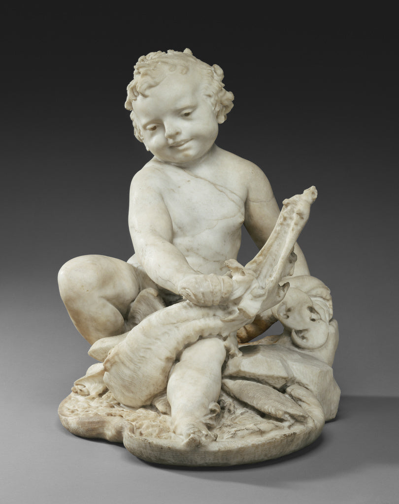 Pietro Bernini:Boy with a Dragon, Poster Print Wall Art