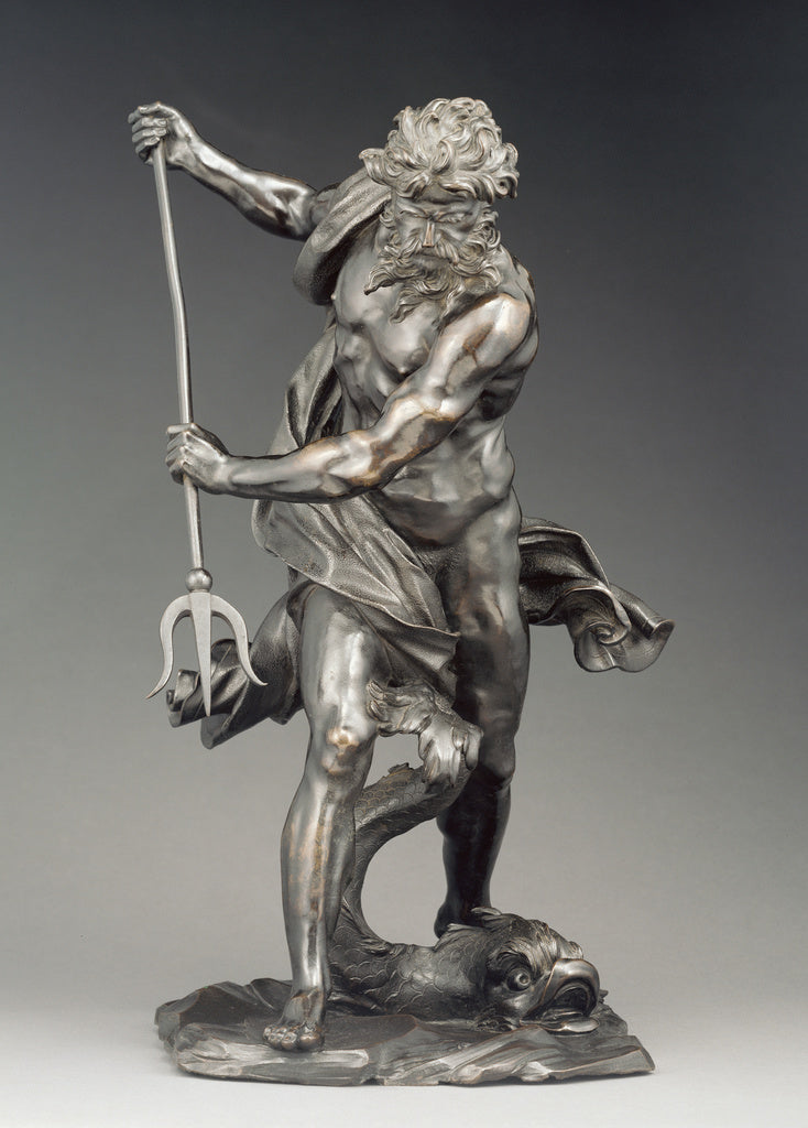 Gian Lorenzo BerniniAfter:Neptune with Dolphin, Poster Print Wall Art
