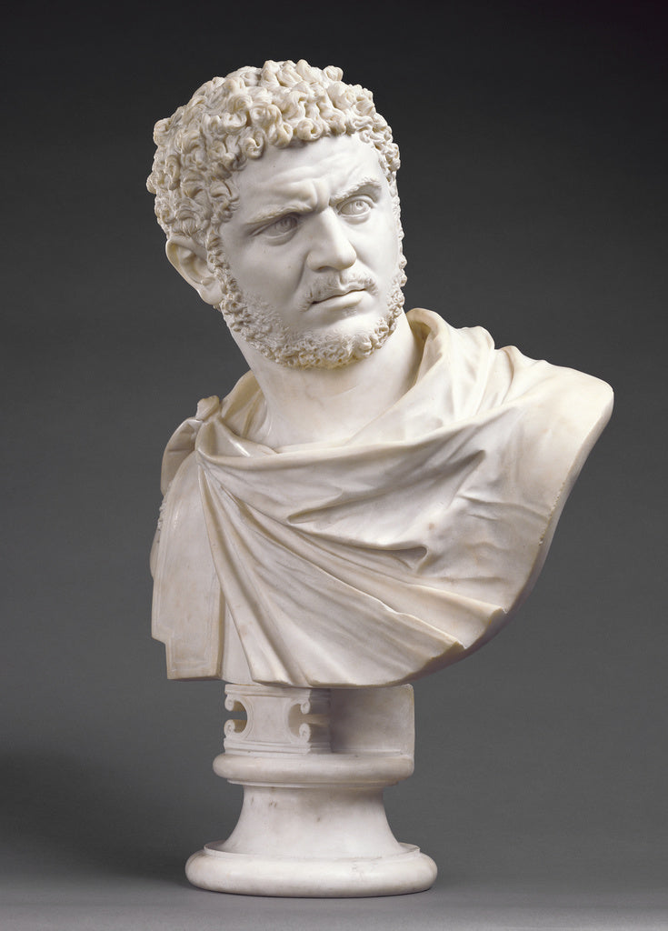 Bartolomeo Cavaceppi:Bust of Emperor Caracalla, Poster Print Wall Art