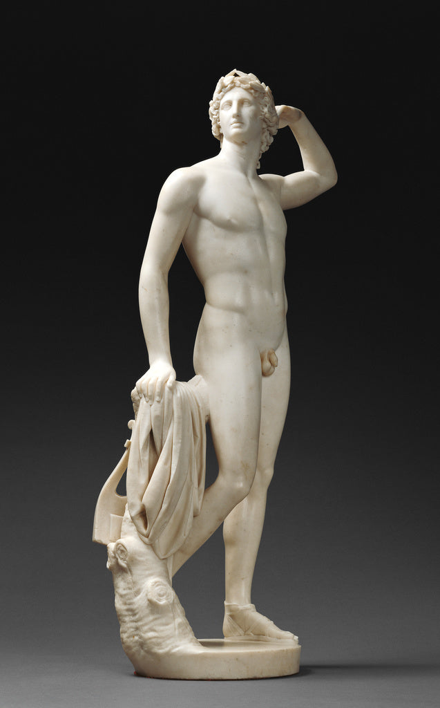 Antonio Canova:Apollo Crowning Himself, Poster Print Wall Art