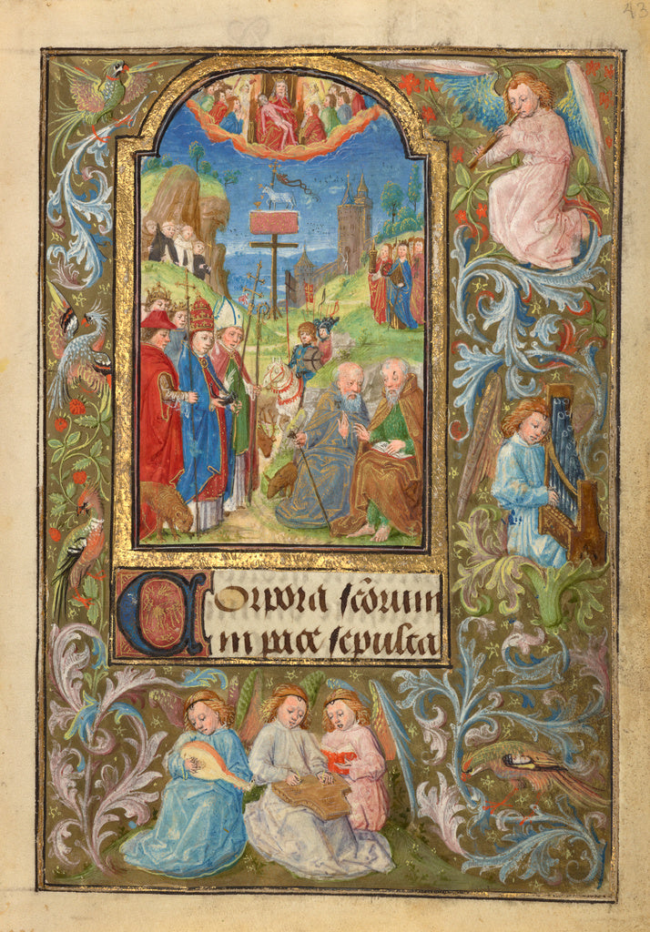 Lieven van Lathem:All Saints, Poster Print Wall Art