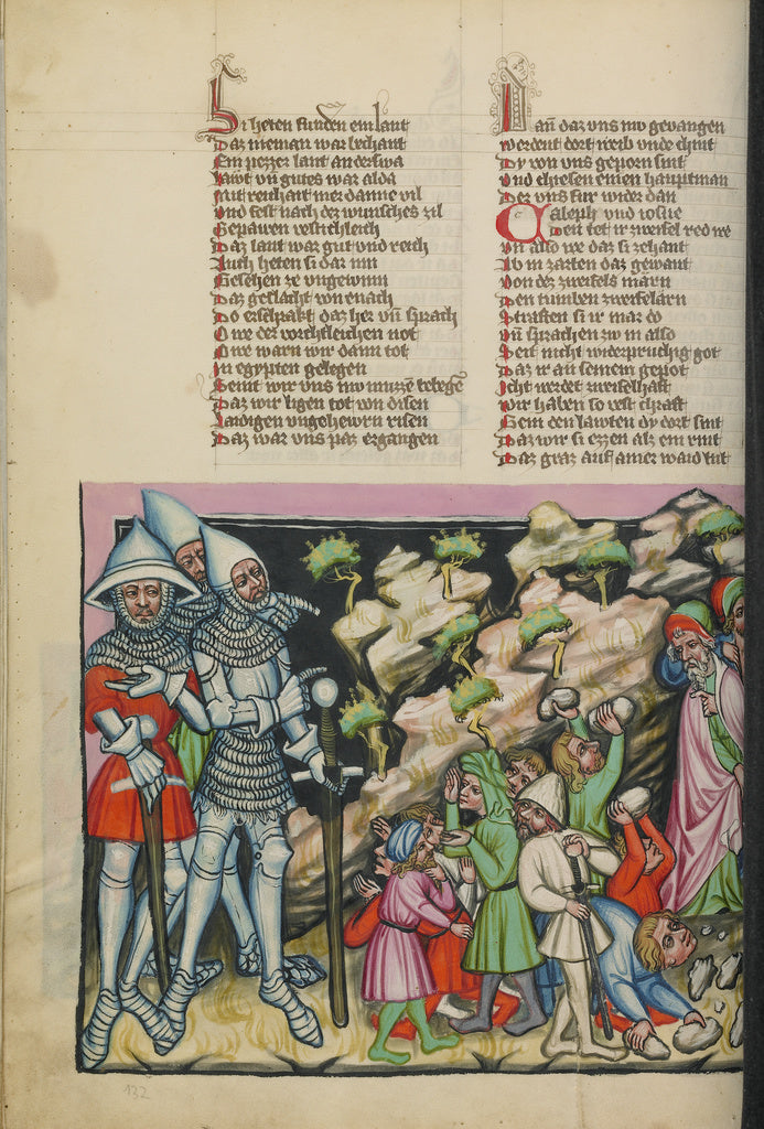 Rudolf von EmsUnknown:The Israelites' Fear of the Giants; Th, Poster Print Wall Art