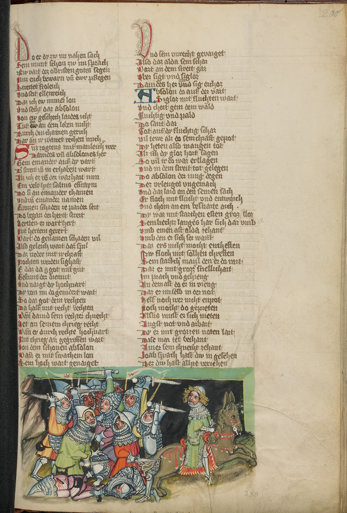 Rudolf von EmsUnknown:David's Army in Pursuit of Absalom, Poster Print Wall Art